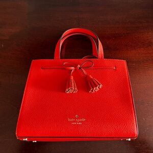 Kate Spades Hayes Women's Satchel, Red-Orange